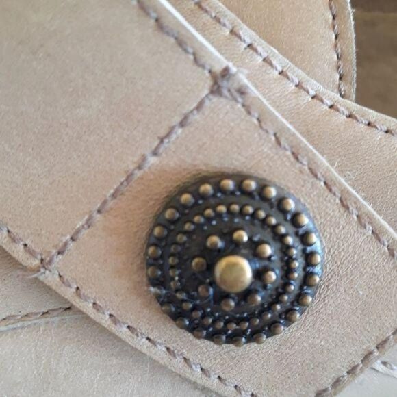 Munro Loafers Professional Leather Slide On Loafers Hook Loop Closure Tan Sz 8N - Picture 11 of 11